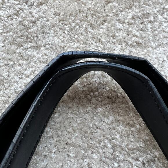 Tommy Hilfiger Signature "TH" Logo Black & Tan Large Canvas Purse 2019 - Picture 4 of 16